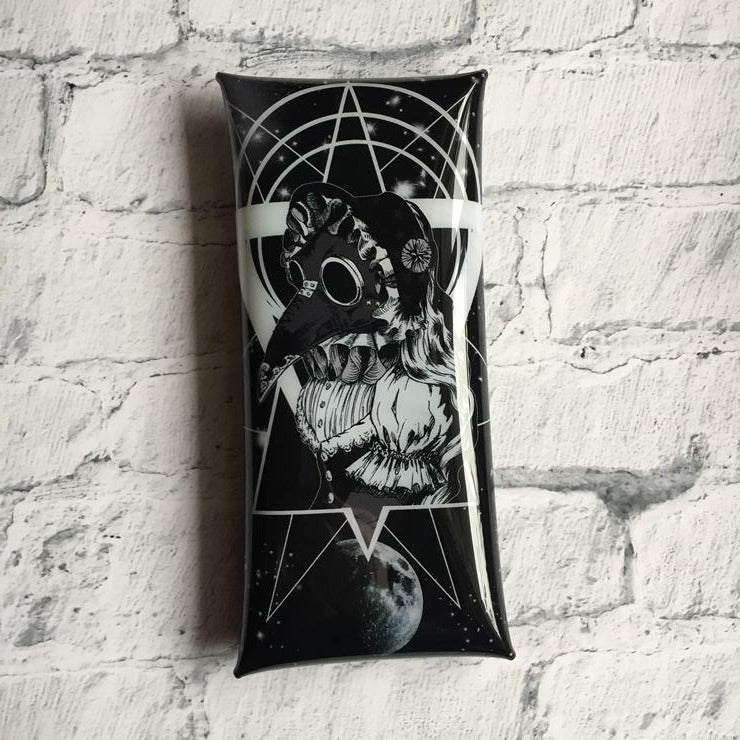 plague mask girl vinyl pouch