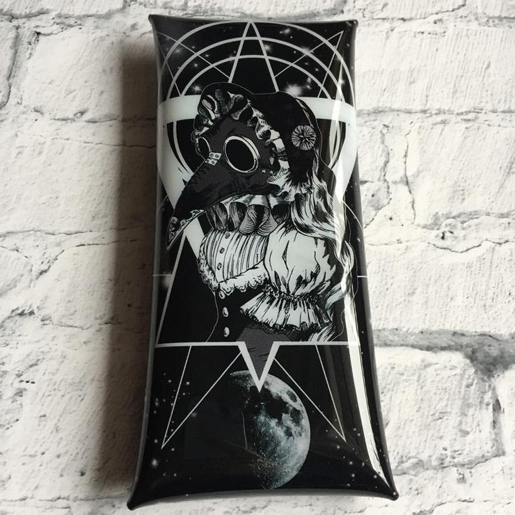 plague mask girl vinyl pouch