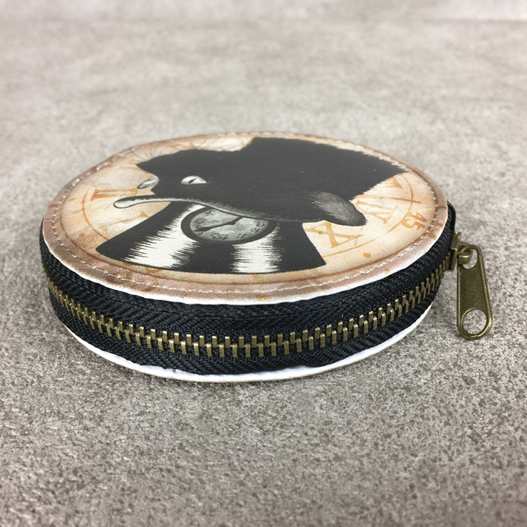 STEAMPUNK WOLF/CAT COIN CASE