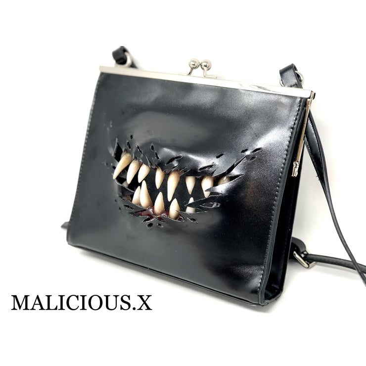 CREATURE SQUARE METAL CLASP SHOULDER BAG