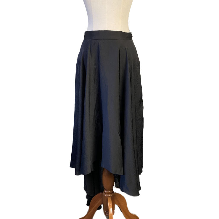 Silk-like asymmetric skirt (SIZE: S-XL)