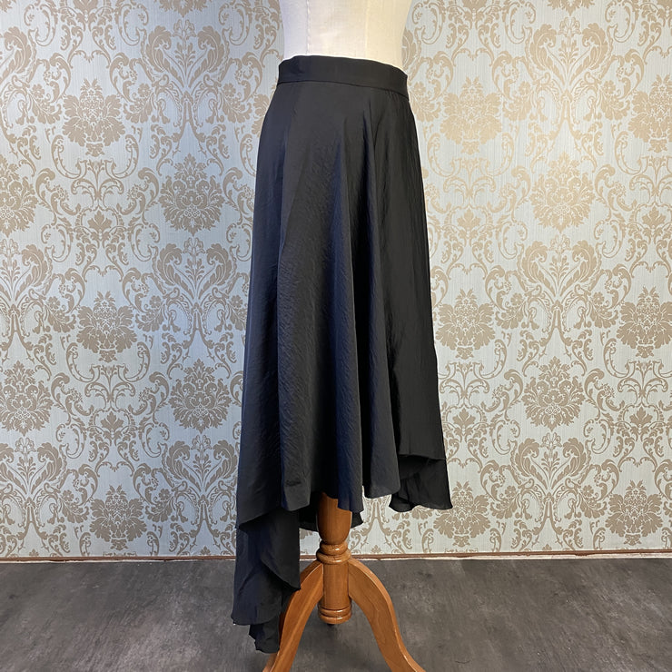 Silk-like asymmetric skirt (SIZE: S-XL)