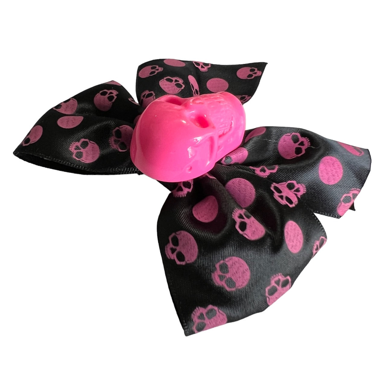 skull bow hairslide