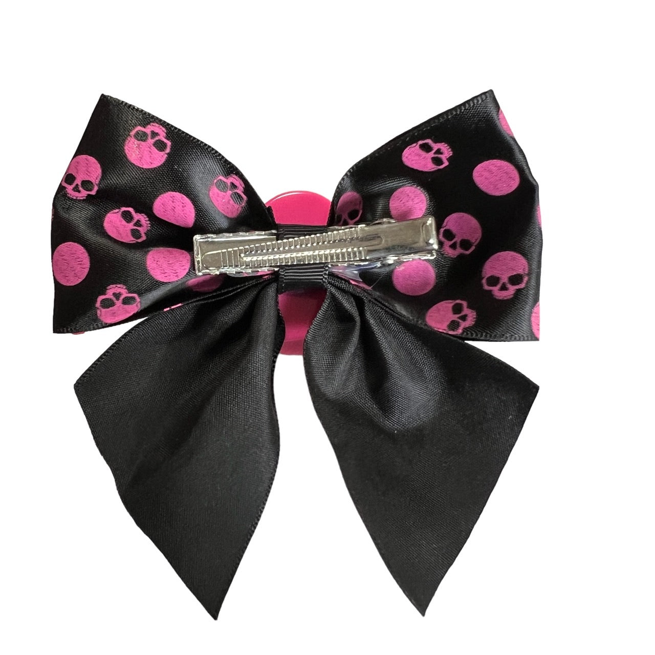 skull bow hairslide