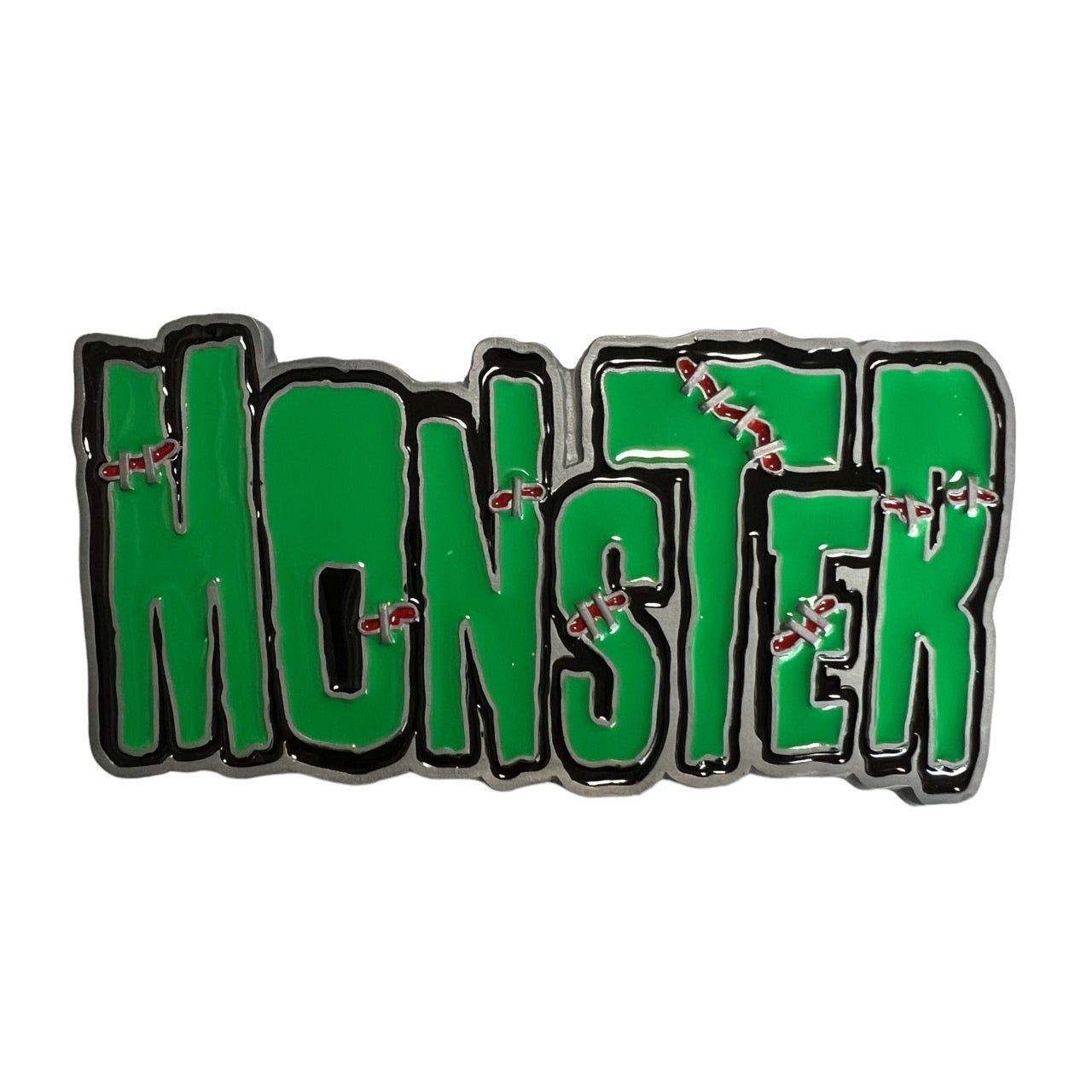MONSTER logo belt buckle