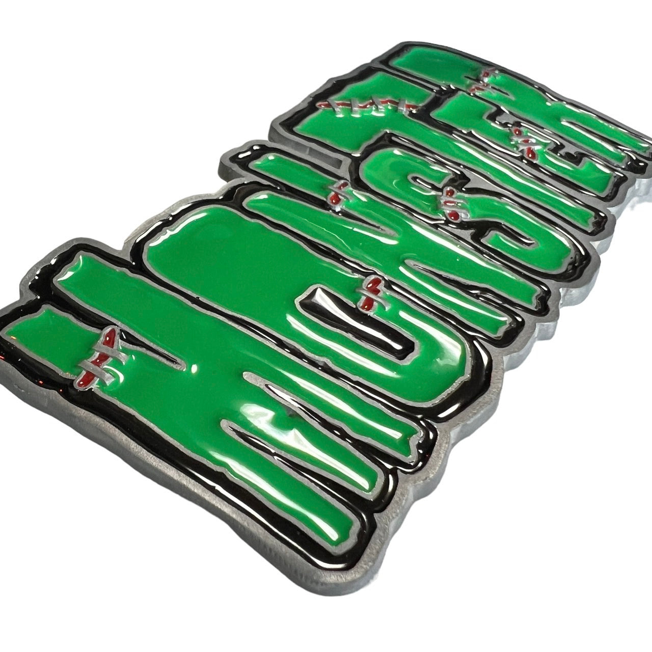MONSTER logo belt buckle