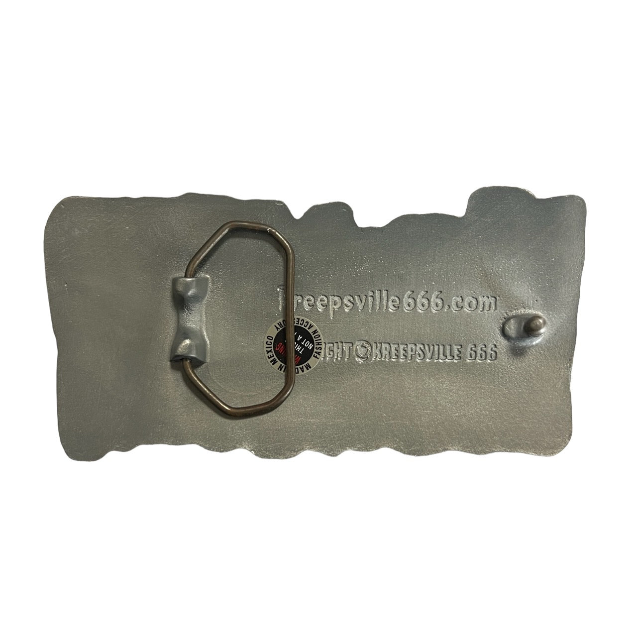 MONSTER logo belt buckle