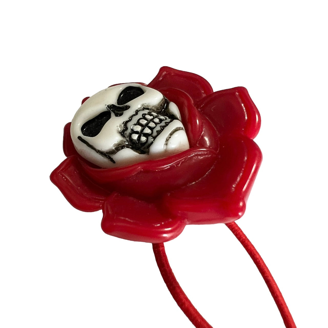 Skull Rose Hair Rubber