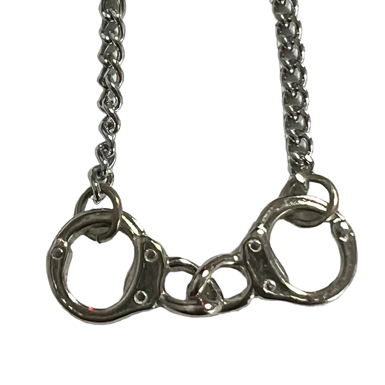 hand cuffs necklace