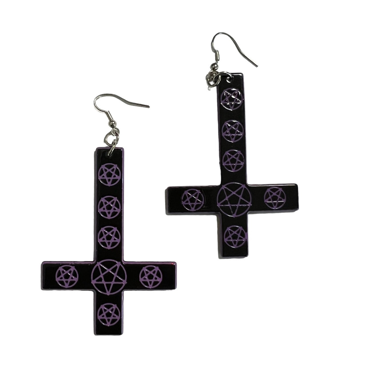 inverted cross earrings
