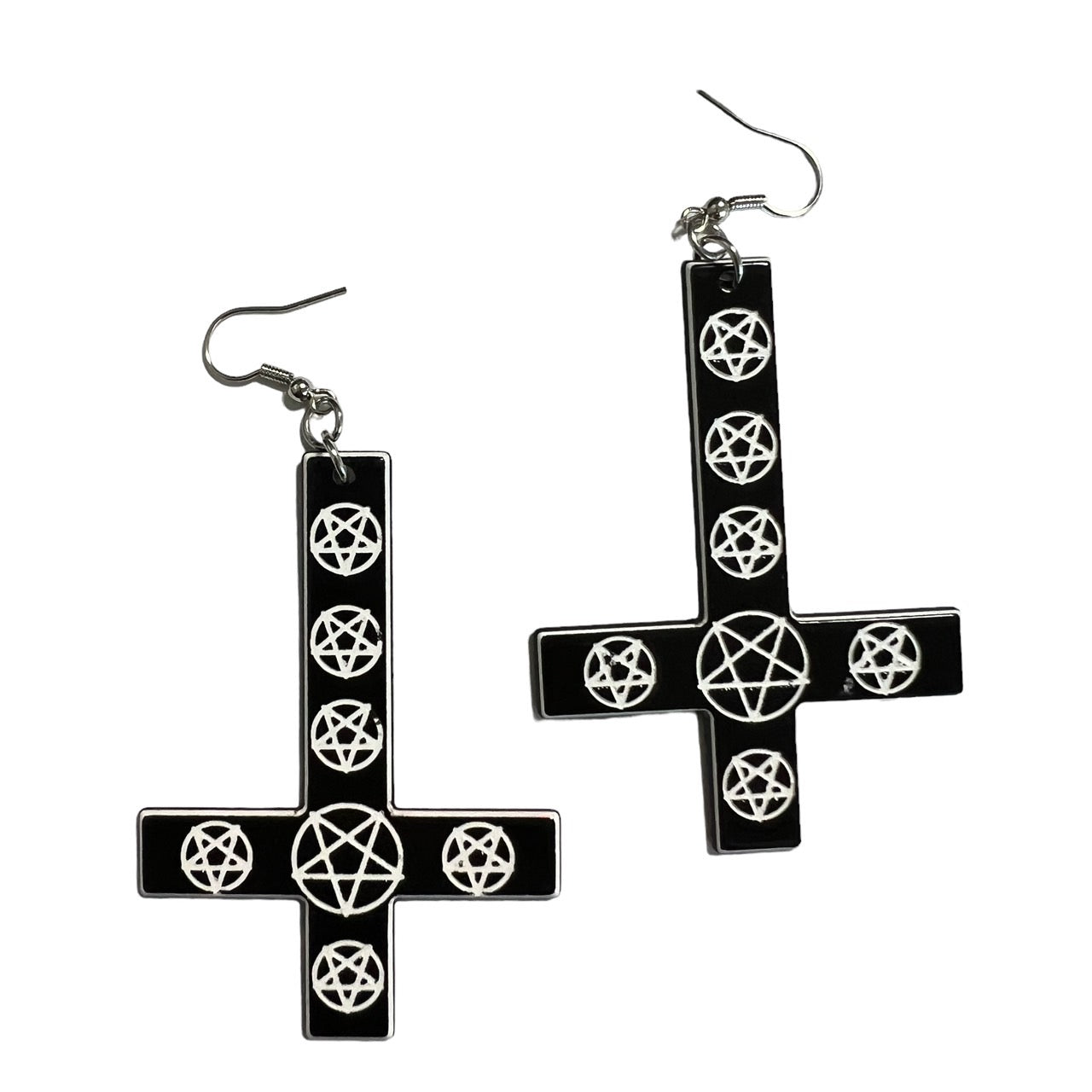 inverted cross earrings
