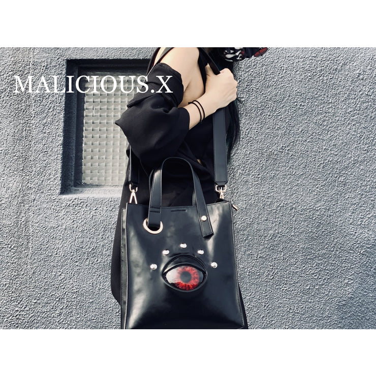 DEVIL EYE SHOULDER HANDBAG / RED