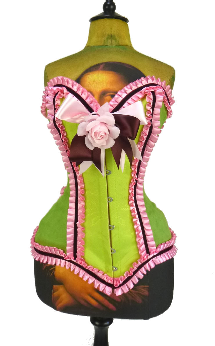 Overbust Corset - CUPCAKE GREEN