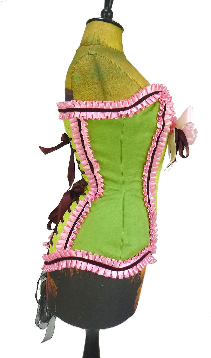 Overbust Corset - CUPCAKE GREEN