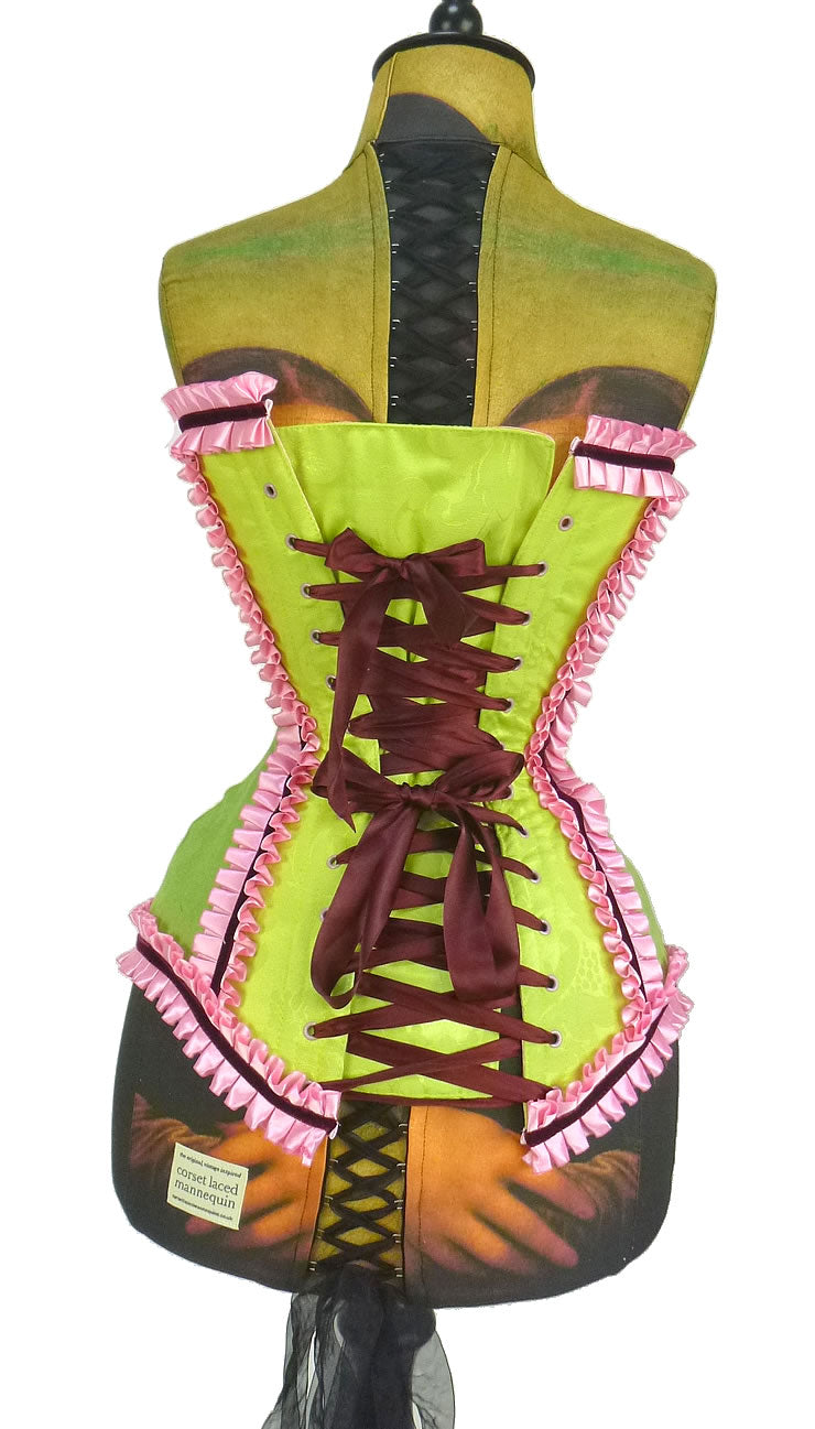 Overbust Corset - CUPCAKE GREEN