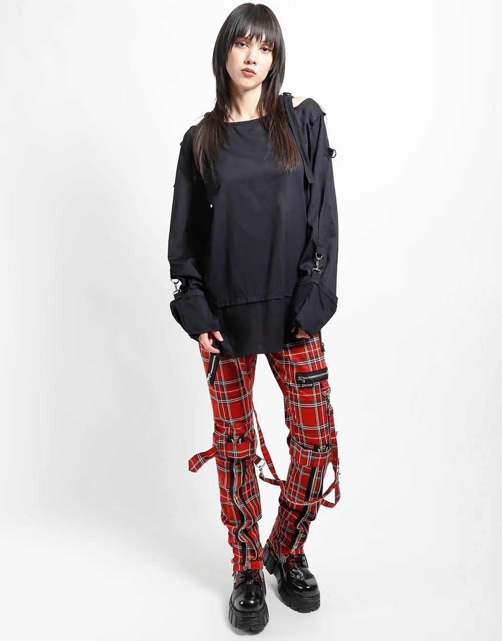 【TRIPP NYC】モスリントップ＊PUNK TOP BLACK(CP7156M)