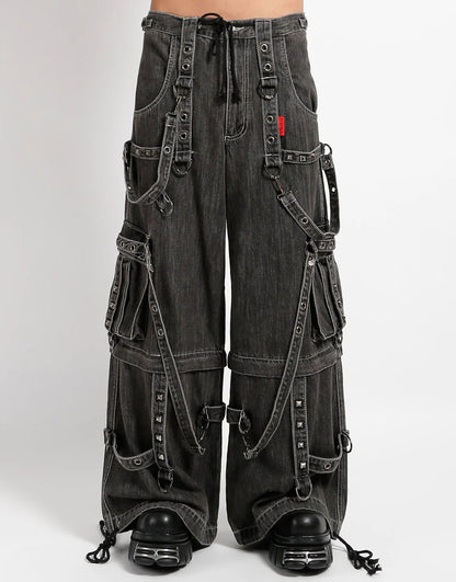 【TRIPP NYC】DENIM STRAP PANT BLACK(JM7117M)