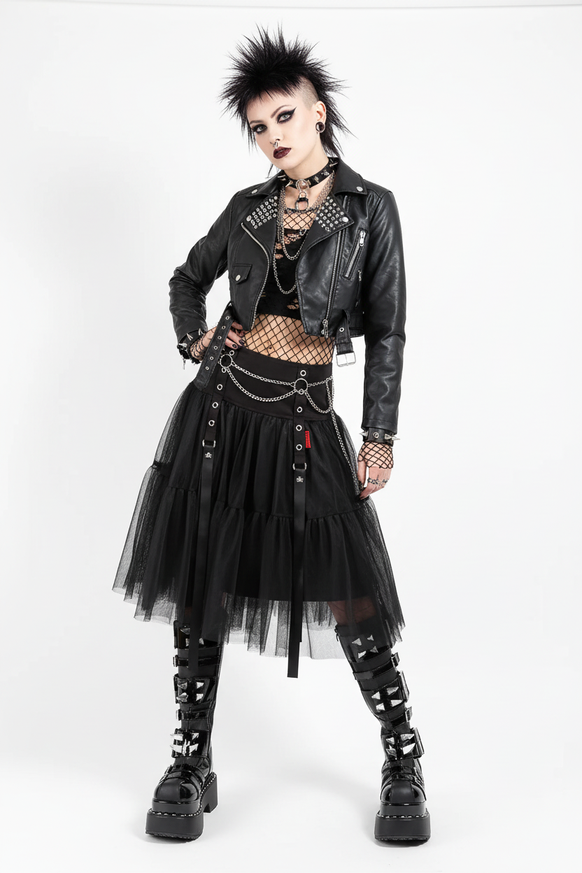 【TRIPP NYC】チュチュスカート＊TUTU RIBBON TULLE SKIRT BLACK(IO4972)