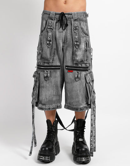 【TRIPP NYC】X-STRAP PANT FOG WASH BLACK DENIM(JM7144MB)