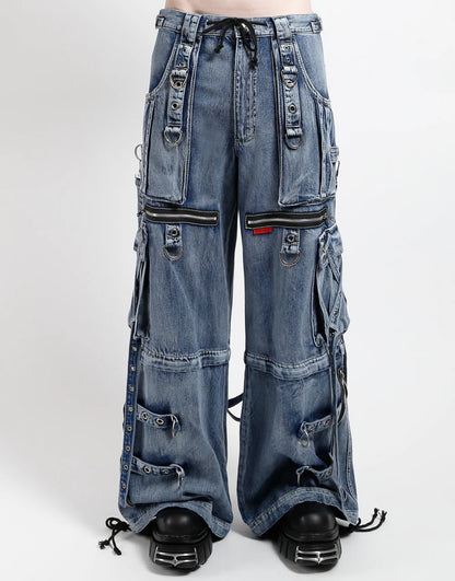 【TRIPP NYC】X-STRAP PANT FOG WASH INDIGO DENIM(JM7144MB)
