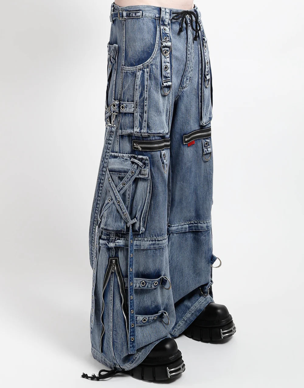 【TRIPP NYC】X-STRAP PANT FOG WASH INDIGO DENIM(JM7144MB)