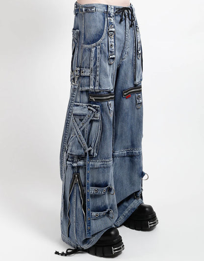 【TRIPP NYC】X-STRAP PANT FOG WASH INDIGO DENIM(JM7144MB)