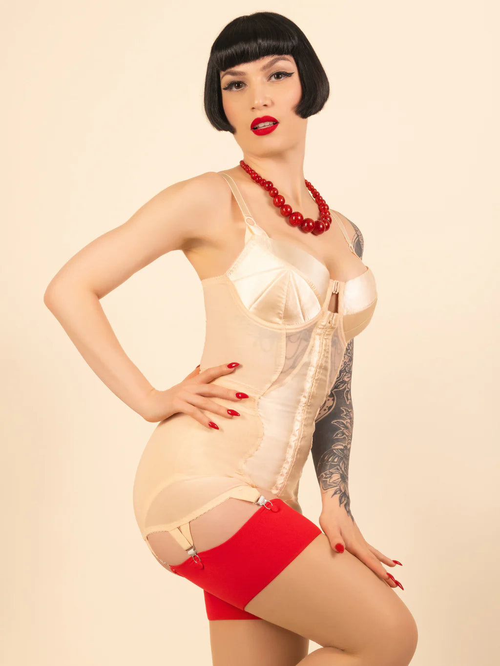【WHAT KATIE DID】ボディブリファー＊Corselette Glamour Nouveau L3021【取寄】