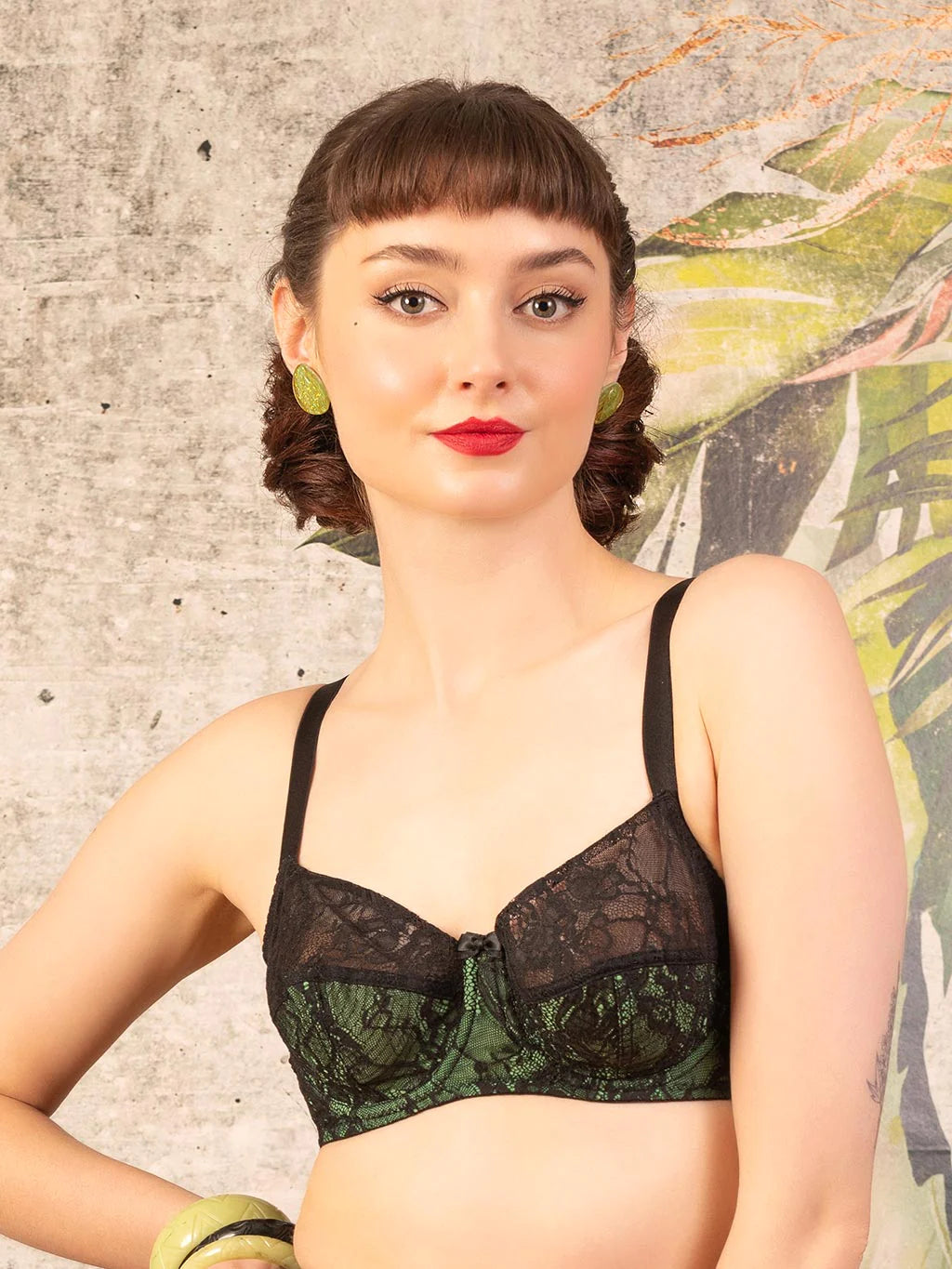 【WHAT KATIE DID】ブラジャー＊Debra 1950s Green Bra L6101GL【取寄】