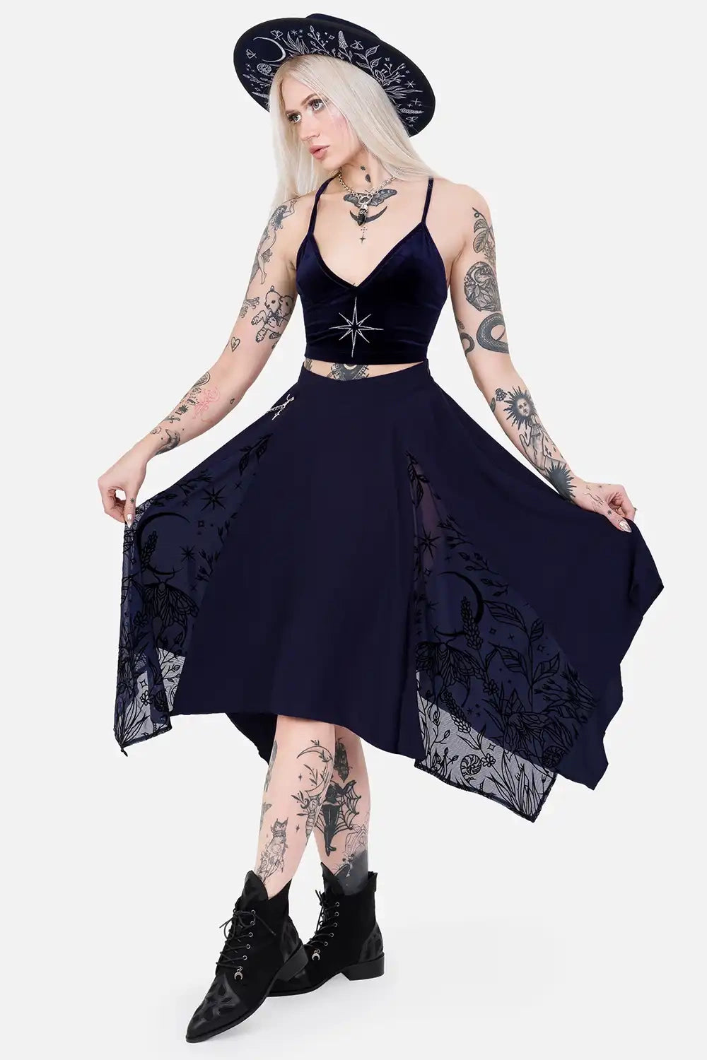 【RESTYLE】スカート＊LUMINARY MIDI SKIRT【取寄】