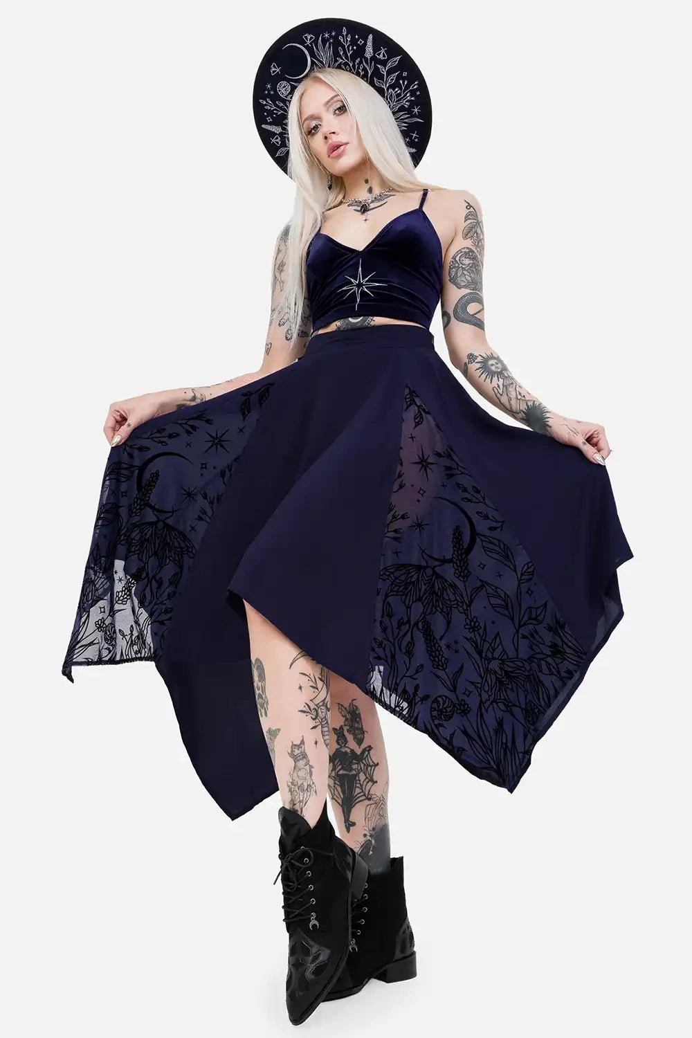 【RESTYLE】スカート＊LUMINARY MIDI SKIRT【取寄】