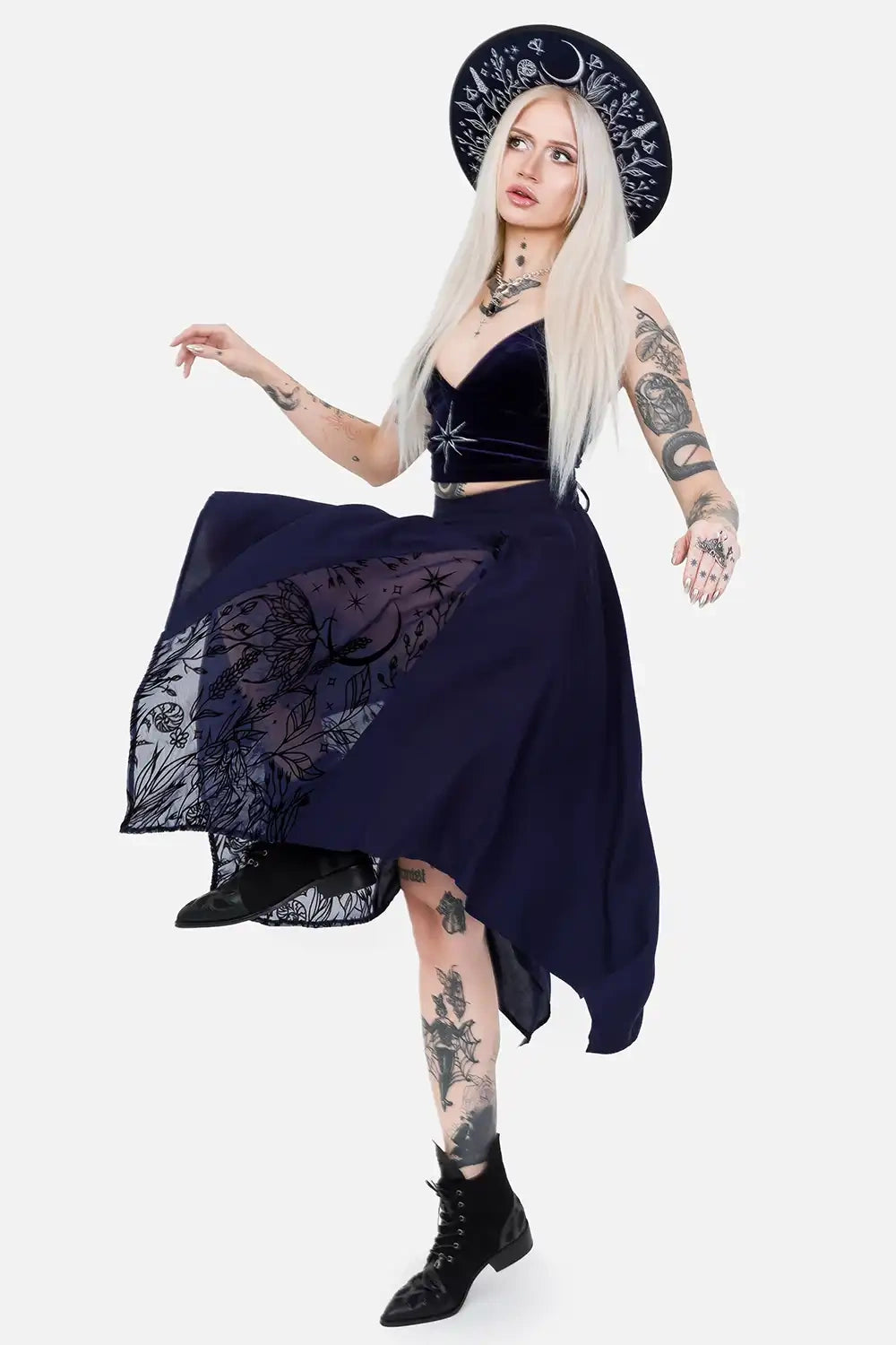 【RESTYLE】スカート＊LUMINARY MIDI SKIRT【取寄】