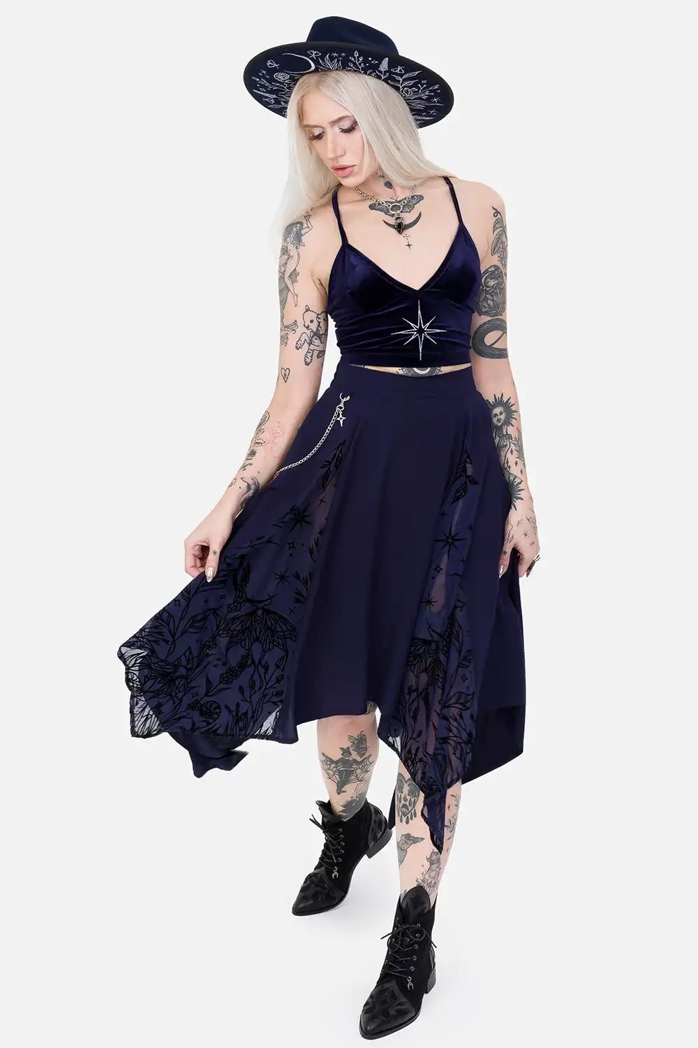 【RESTYLE】スカート＊LUMINARY MIDI SKIRT【取寄】