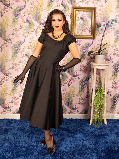 【WHAT KATIE DID】1950s Black Bardot Dress【取寄】