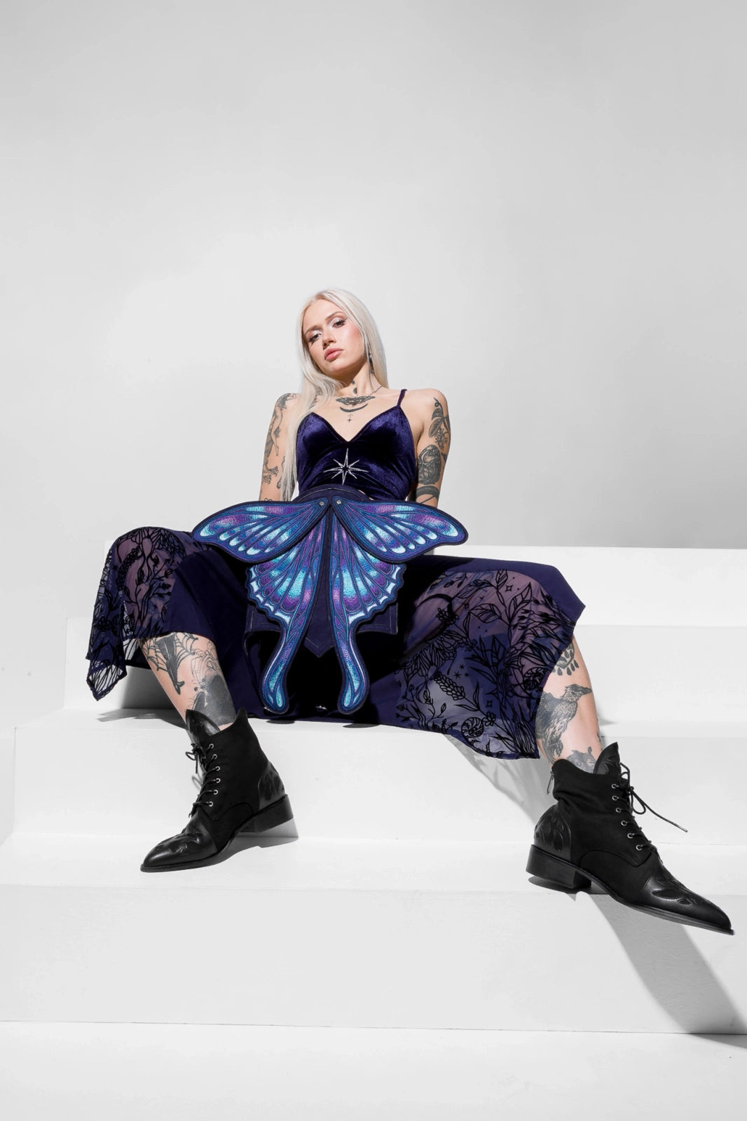 【RESTYLE】バックパック＊SAPPHIRE MOTH BACKPACK【取寄】