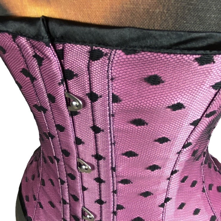 HALTER CORSET-PINK DOT/ 20INCH