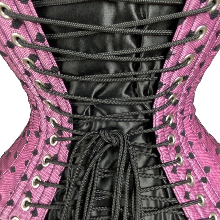 HALTER CORSET-PINK DOT/ 20INCH