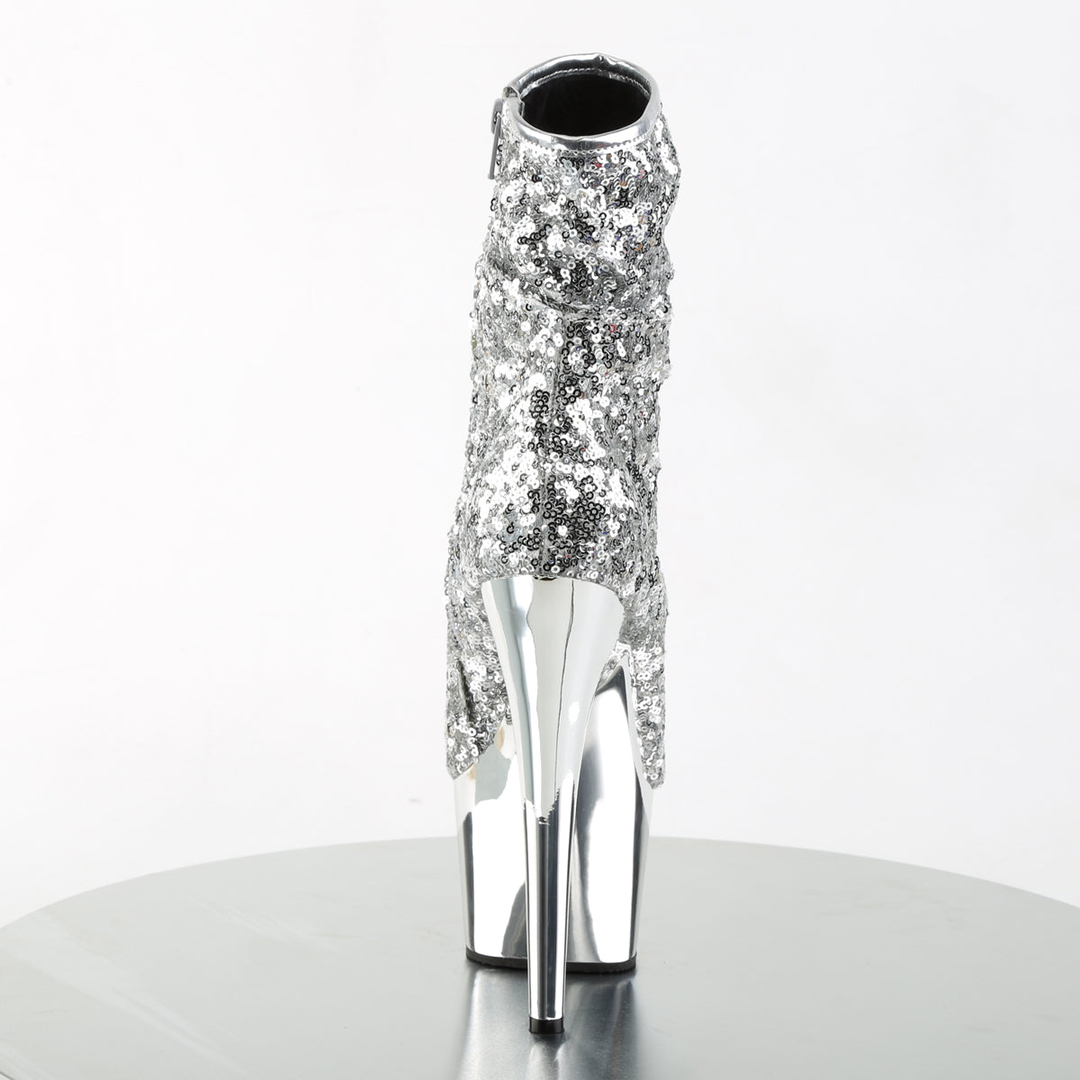 【PLEASER】ADORE-1008SQ シューズ Slv Sequins/Slv Chrome【取寄】
