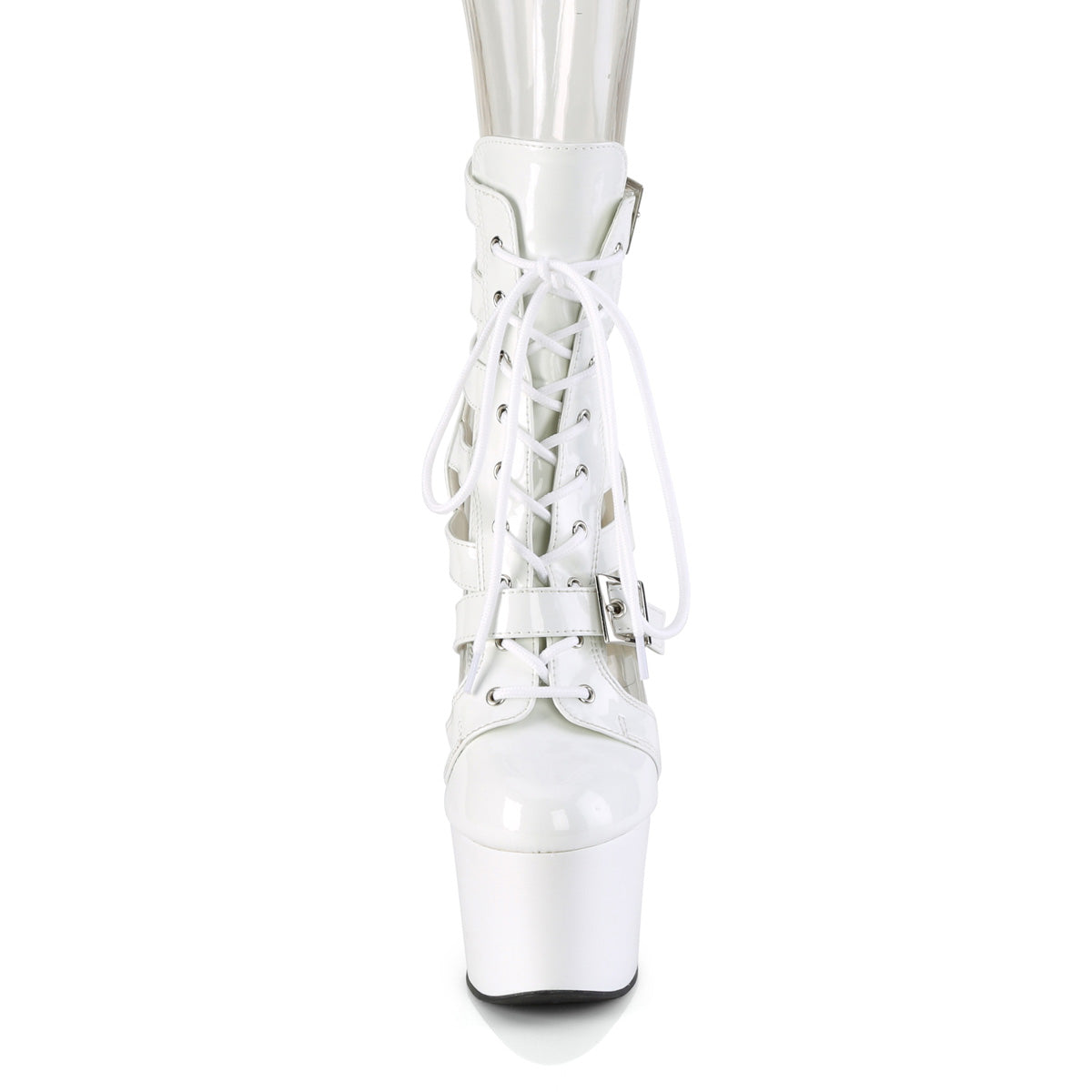 【PLEASER】ADORE-1013MST シューズ Wht Pat/Wht【取寄】