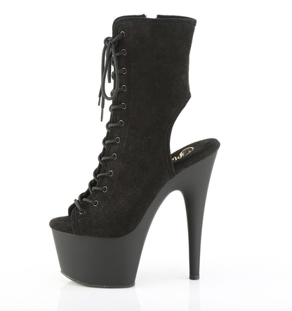 【PLEASER】ADORE-1016 シューズ Blk Faux Suede/Blk Matte【取寄】