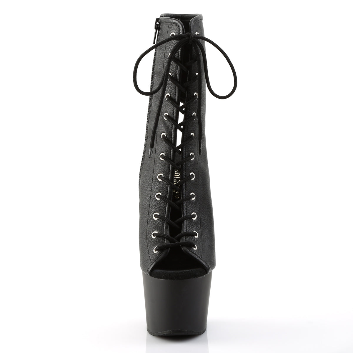 【PLEASER】ADORE-1016 シューズ Blk Faux Leather/Blk Matte【取寄】