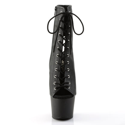 【PLEASER】ADORE-1016 シューズ Blk Faux Leather/Blk Matte【取寄】