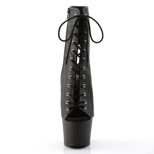 【PLEASER】ADORE-1016 シューズ Blk Faux Leather/Blk Matte【取寄】