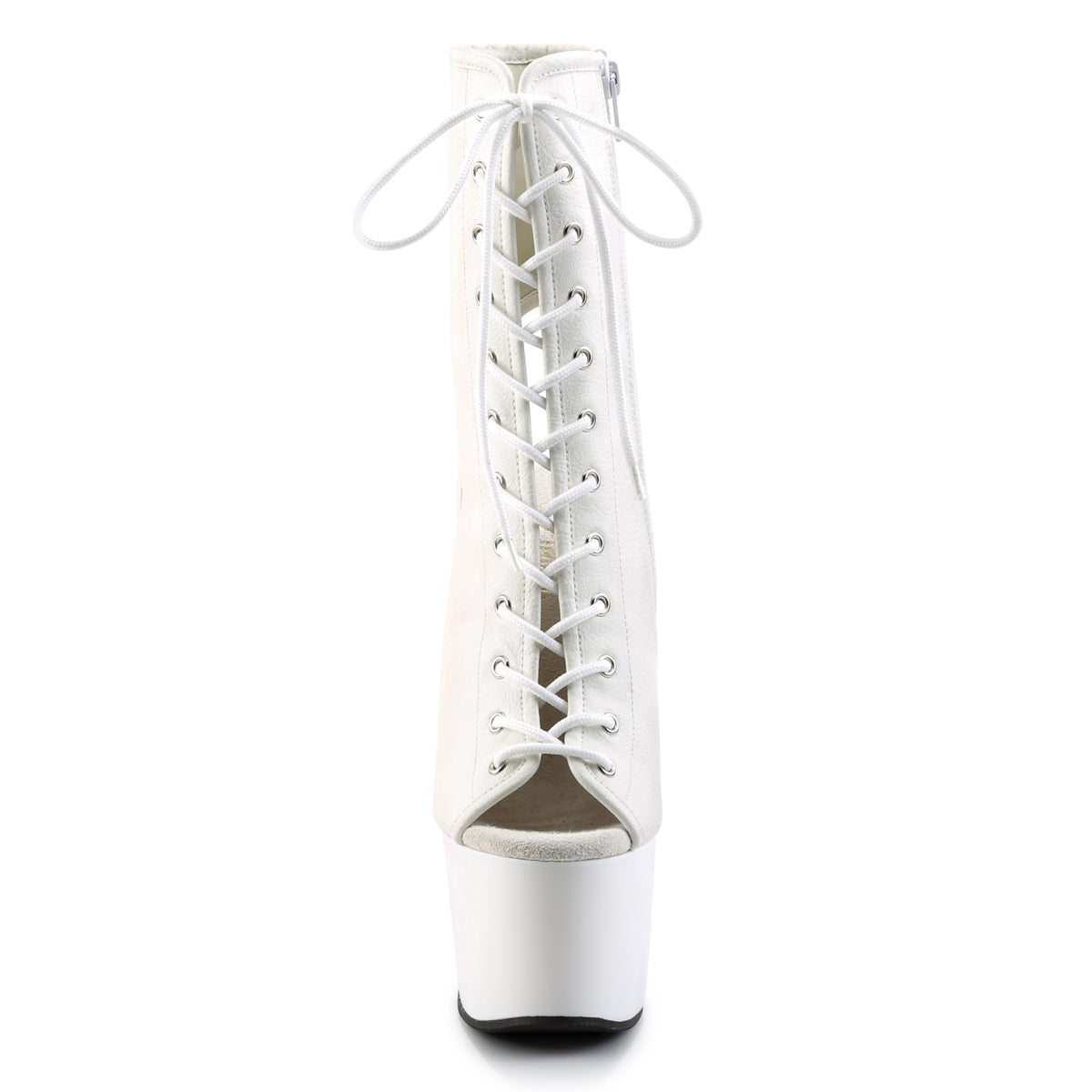 【PLEASER】ADORE-1016 シューズ Wht Faux Leather/Wht【取寄】