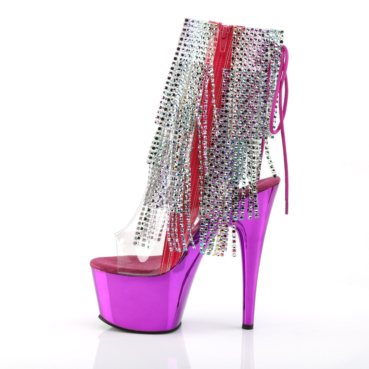 【PLEASER】ADORE-1017RSF シューズ Clr-Multi/Fuchsia Chrome【取寄】