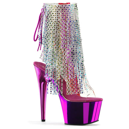 【PLEASER】ADORE-1017RSF シューズ Clr-Multi/Fuchsia Chrome【取寄】