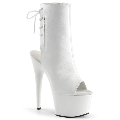 【PLEASER】ADORE-1018 シューズ Wht Faux Leather/Wht【取寄】