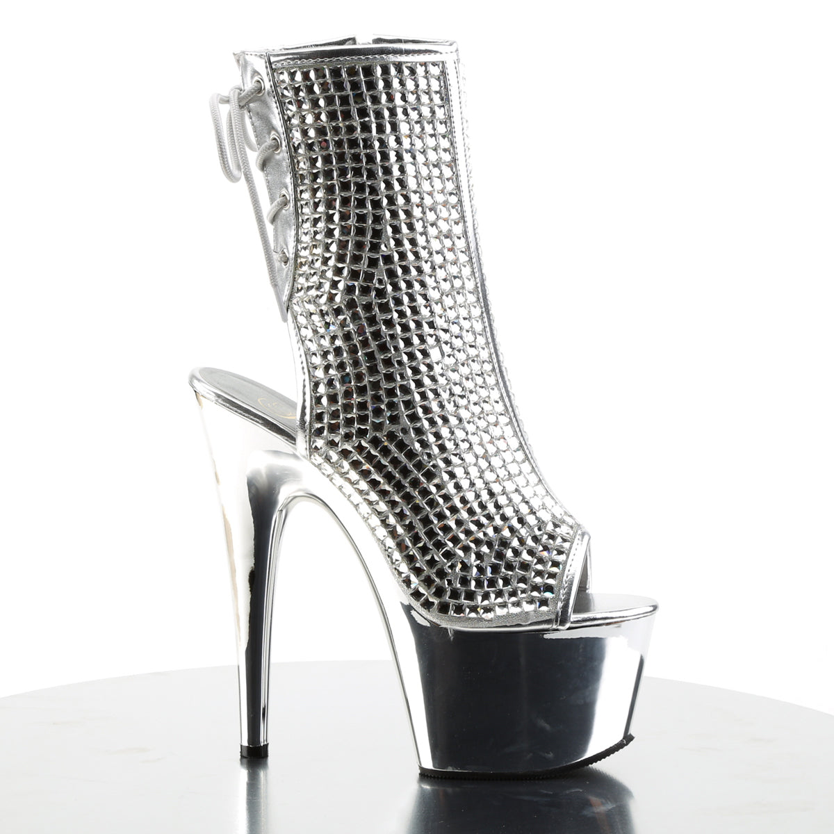 【PLEASER】ADORE-1018DCS シューズ Slv Multi RS/Slv Chrome【取寄】