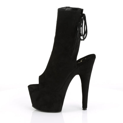 【PLEASER】ADORE-1018FS シューズ Blk Faux Suede/Blk Suede【取寄】