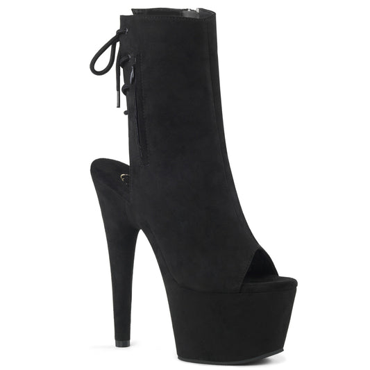 【PLEASER】ADORE-1018FS シューズ Blk Faux Suede/Blk Suede【取寄】