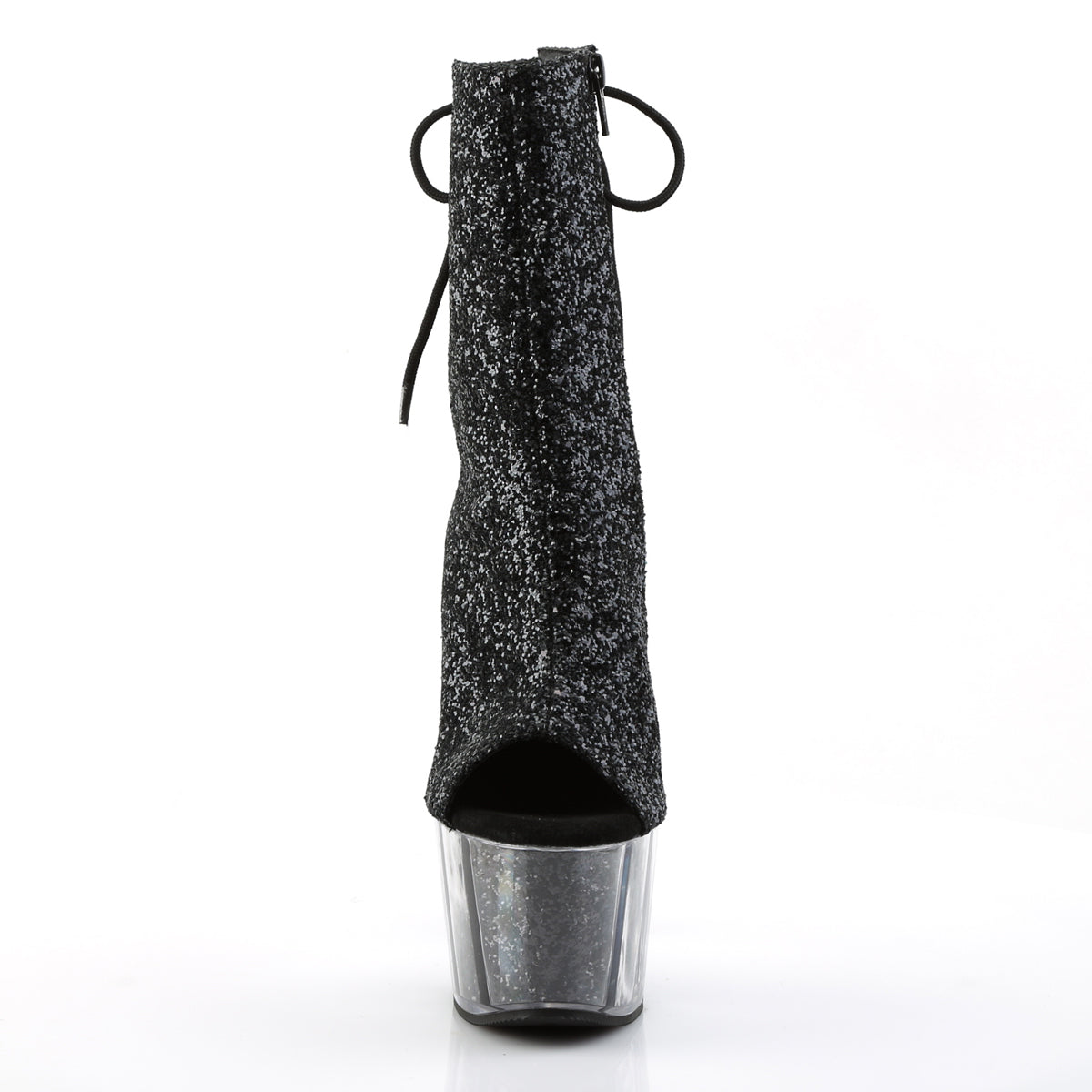【PLEASER】ADORE-1018G シューズ Blk Glitter/Blk Glitter【取寄】